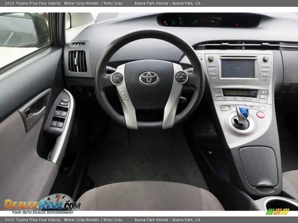 2015 Toyota Prius Four Hybrid Winter Gray Metallic / Misty Gray Photo #5