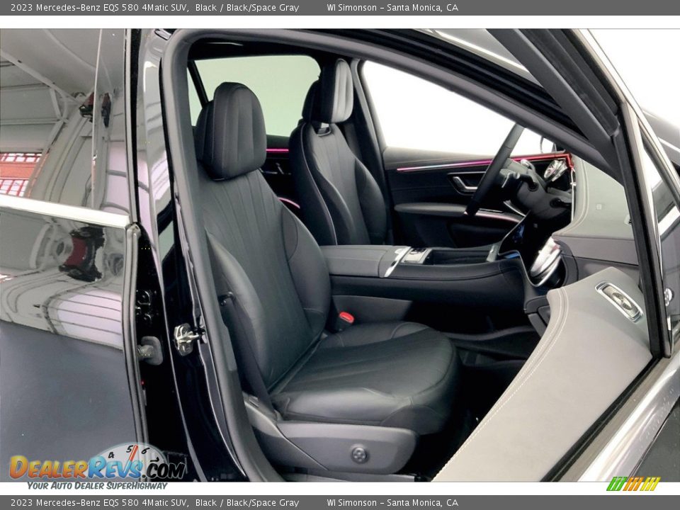 Black/Space Gray Interior - 2023 Mercedes-Benz EQS 580 4Matic SUV Photo #5