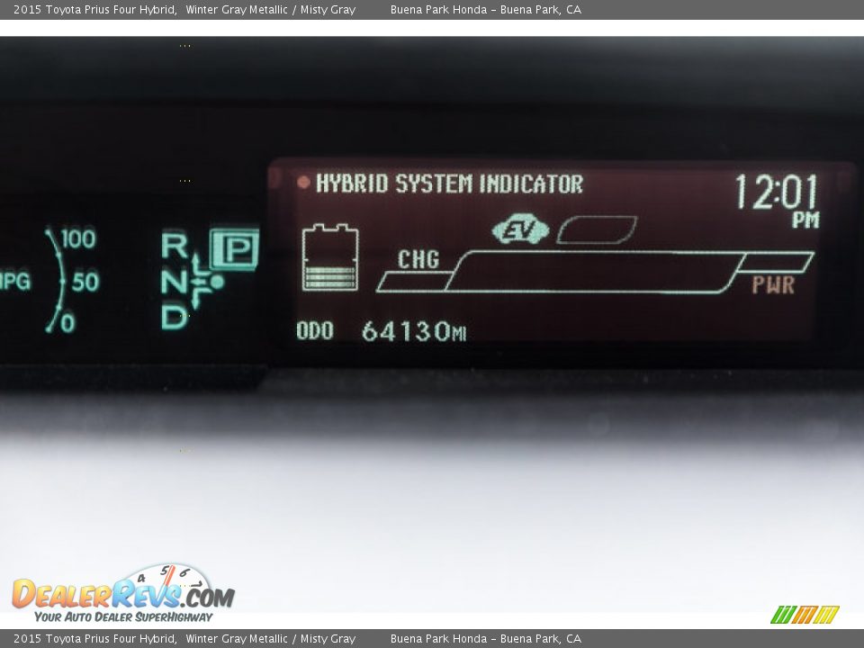 2015 Toyota Prius Four Hybrid Winter Gray Metallic / Misty Gray Photo #6