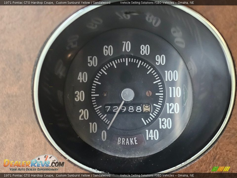 1971 Pontiac GTO Hardtop Coupe Gauges Photo #7