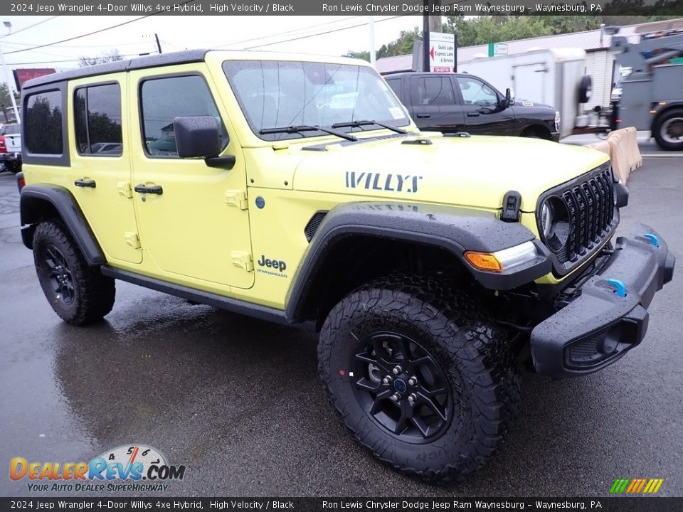 2024 Jeep Wrangler 4-Door Willys 4xe Hybrid High Velocity / Black Photo #8