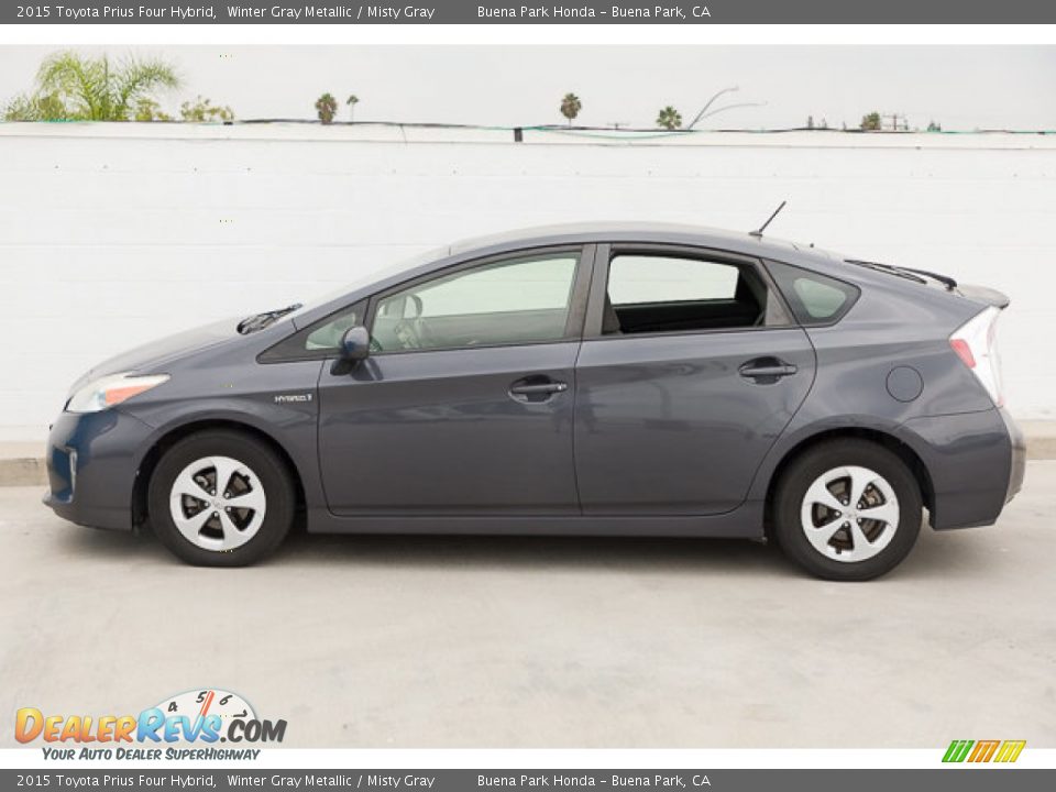 2015 Toyota Prius Four Hybrid Winter Gray Metallic / Misty Gray Photo #8