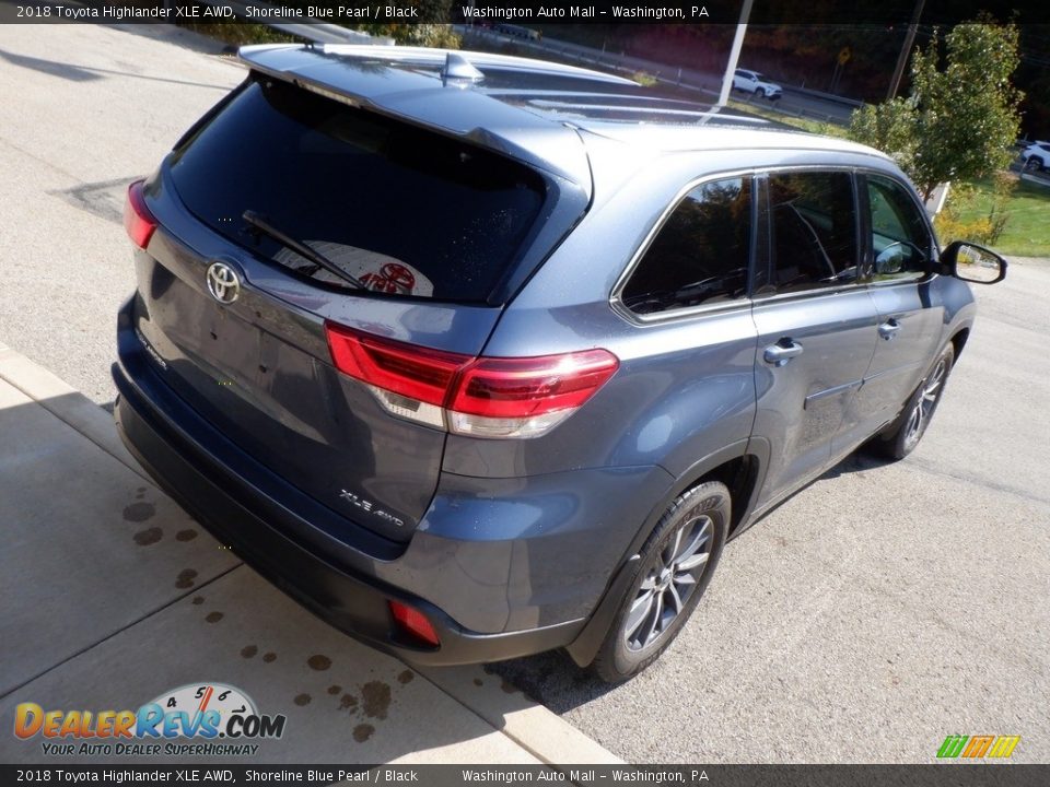 2018 Toyota Highlander XLE AWD Shoreline Blue Pearl / Black Photo #9