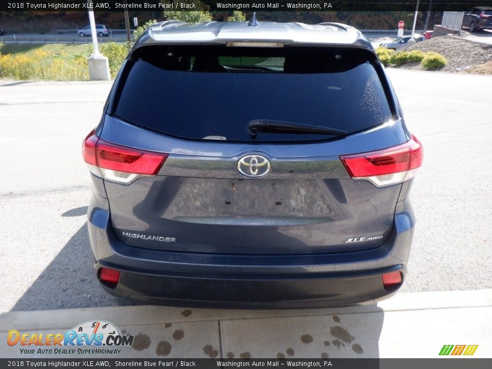 2018 Toyota Highlander XLE AWD Shoreline Blue Pearl / Black Photo #11