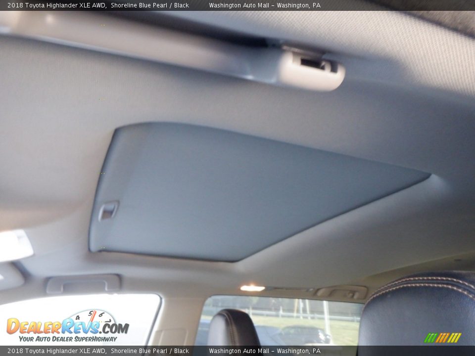 2018 Toyota Highlander XLE AWD Shoreline Blue Pearl / Black Photo #12