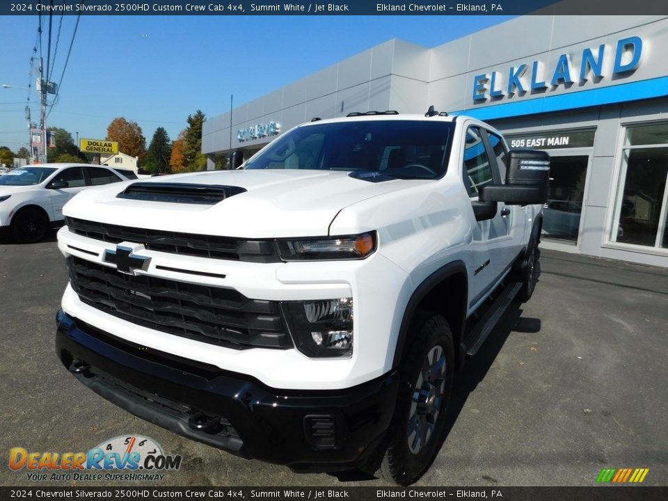 2024 Chevrolet Silverado 2500HD Custom Crew Cab 4x4 Summit White / Jet Black Photo #3