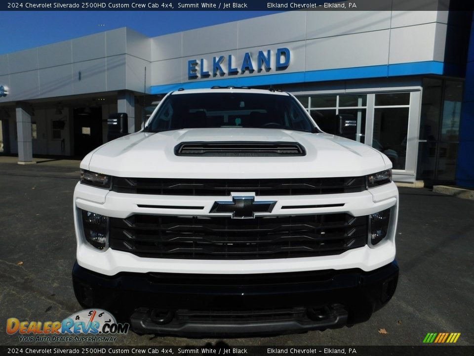 2024 Chevrolet Silverado 2500HD Custom Crew Cab 4x4 Summit White / Jet Black Photo #4