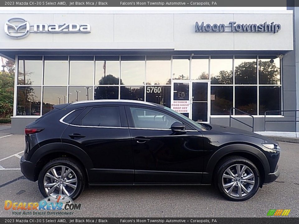 2023 Mazda CX-30 S Select AWD Jet Black Mica / Black Photo #1