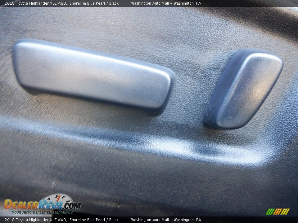 2018 Toyota Highlander XLE AWD Shoreline Blue Pearl / Black Photo #17