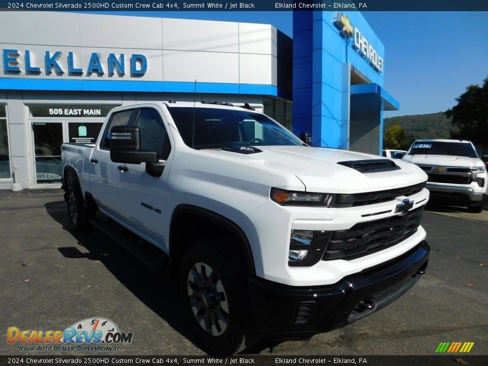 2024 Chevrolet Silverado 2500HD Custom Crew Cab 4x4 Summit White / Jet Black Photo #5