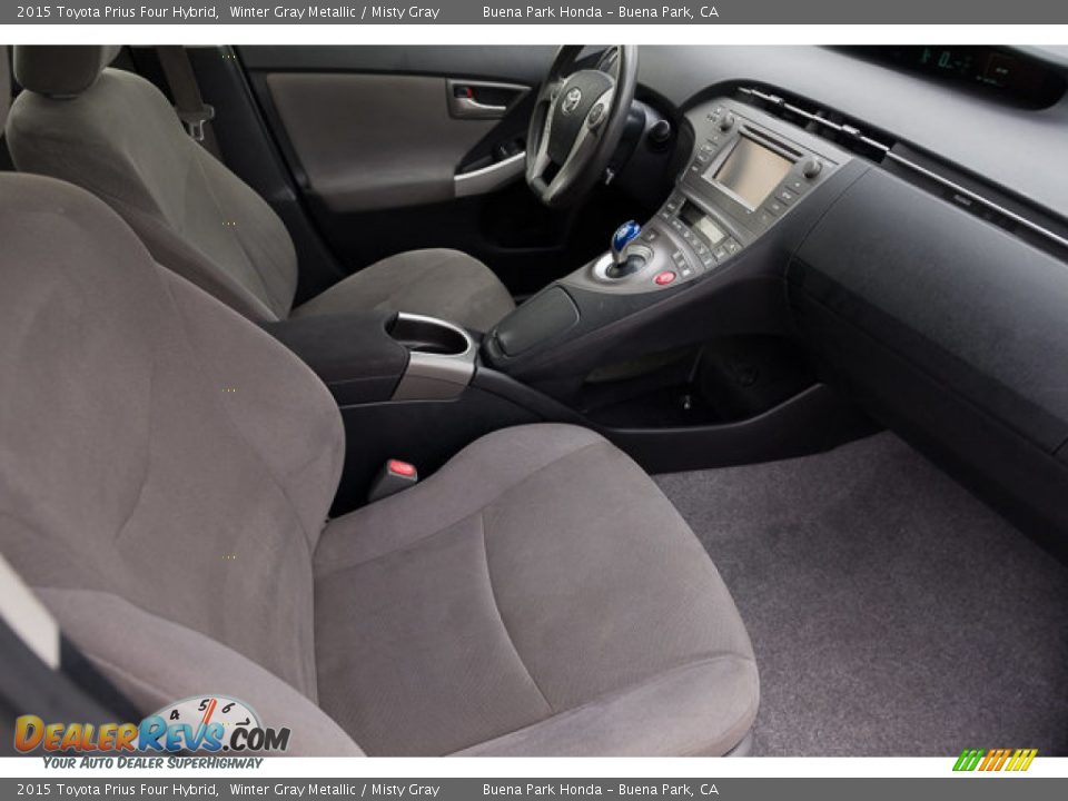 2015 Toyota Prius Four Hybrid Winter Gray Metallic / Misty Gray Photo #17