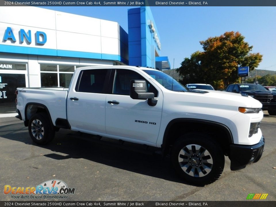 2024 Chevrolet Silverado 2500HD Custom Crew Cab 4x4 Summit White / Jet Black Photo #6