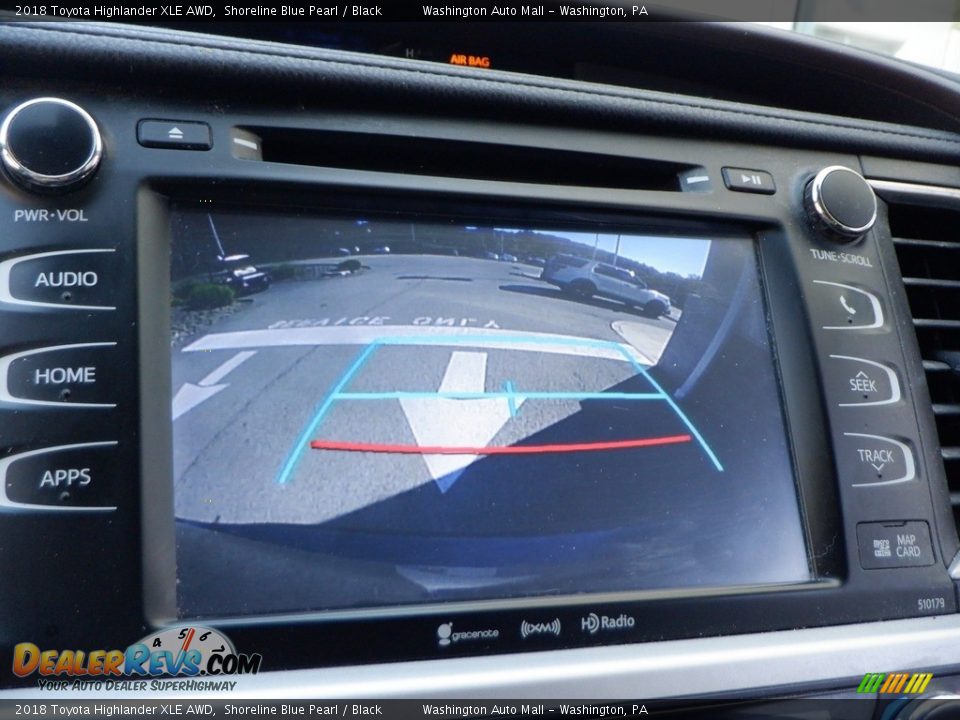 2018 Toyota Highlander XLE AWD Shoreline Blue Pearl / Black Photo #21