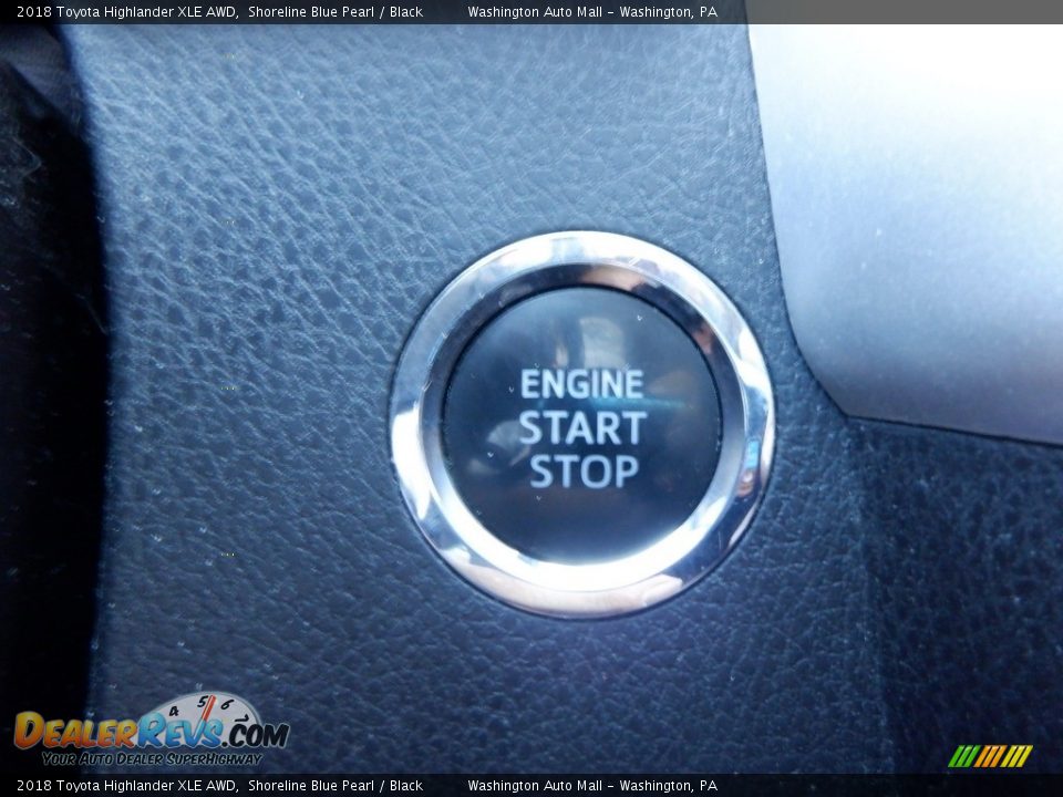 2018 Toyota Highlander XLE AWD Shoreline Blue Pearl / Black Photo #22