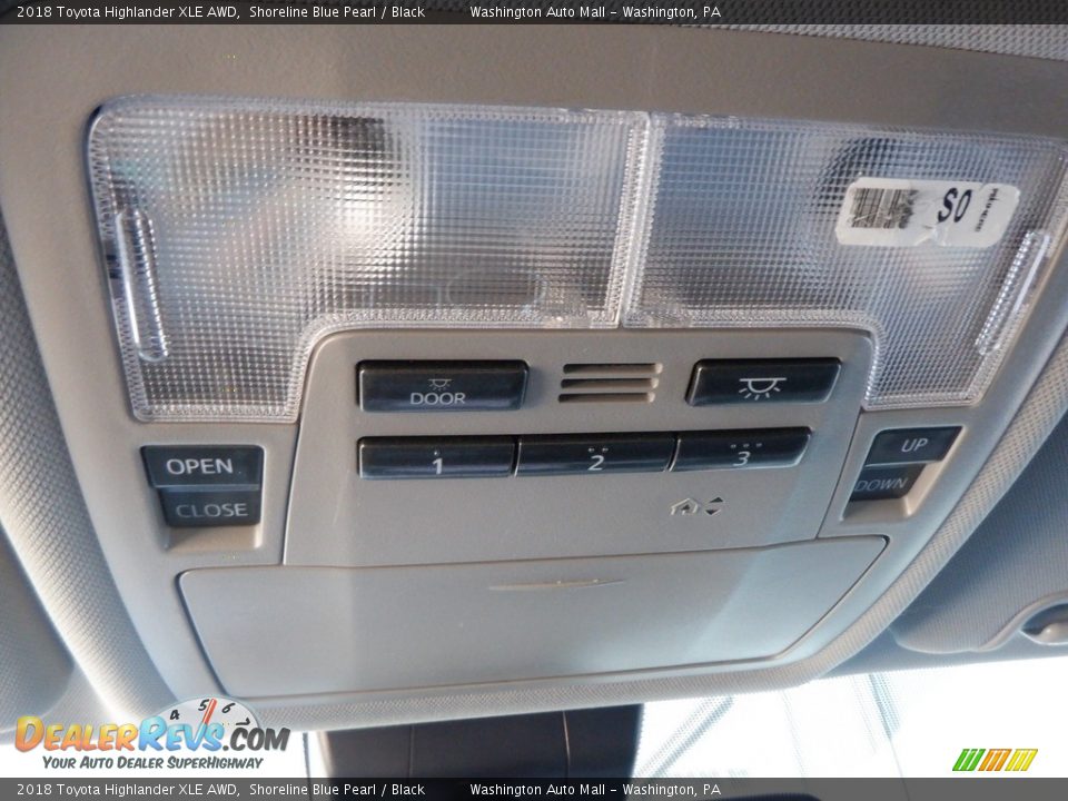 2018 Toyota Highlander XLE AWD Shoreline Blue Pearl / Black Photo #23