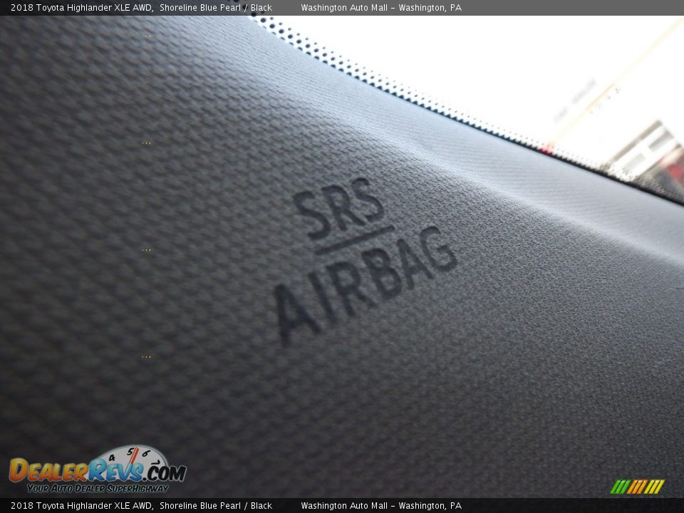 2018 Toyota Highlander XLE AWD Shoreline Blue Pearl / Black Photo #24
