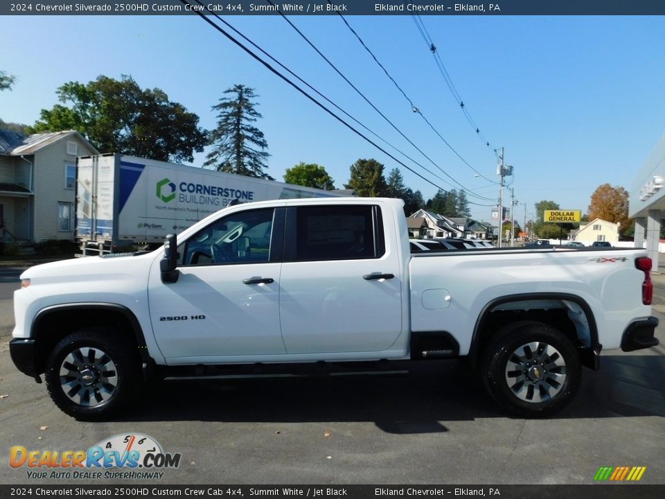 Summit White 2024 Chevrolet Silverado 2500HD Custom Crew Cab 4x4 Photo #12