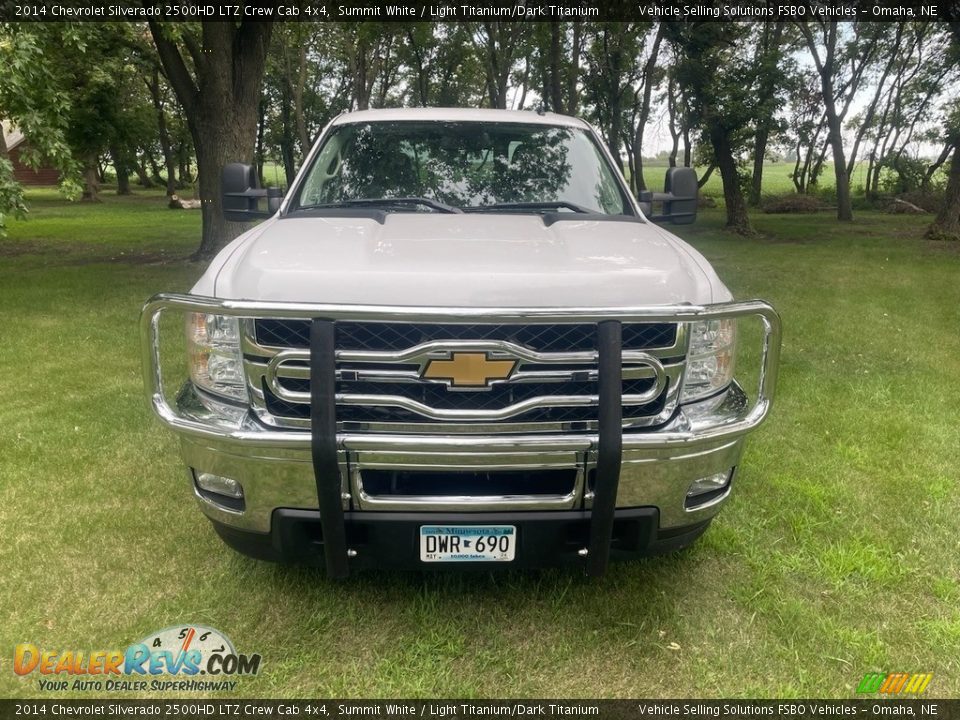 2014 Chevrolet Silverado 2500HD LTZ Crew Cab 4x4 Summit White / Light Titanium/Dark Titanium Photo #2