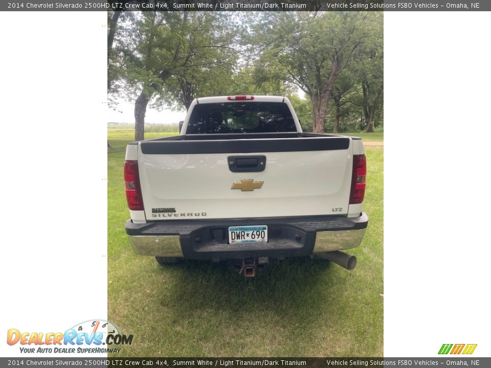 2014 Chevrolet Silverado 2500HD LTZ Crew Cab 4x4 Summit White / Light Titanium/Dark Titanium Photo #4