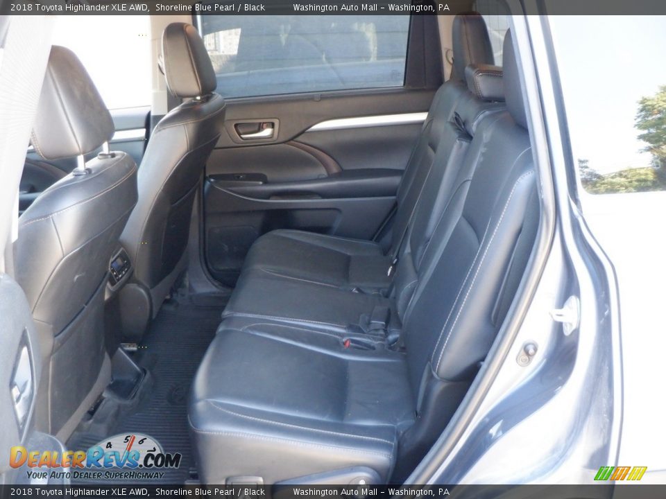 2018 Toyota Highlander XLE AWD Shoreline Blue Pearl / Black Photo #29