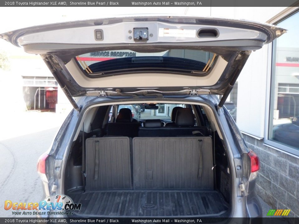 2018 Toyota Highlander XLE AWD Shoreline Blue Pearl / Black Photo #32