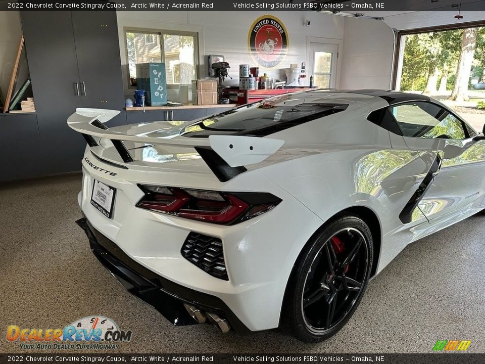 2022 Chevrolet Corvette Stingray Coupe Arctic White / Adrenalin Red Photo #4