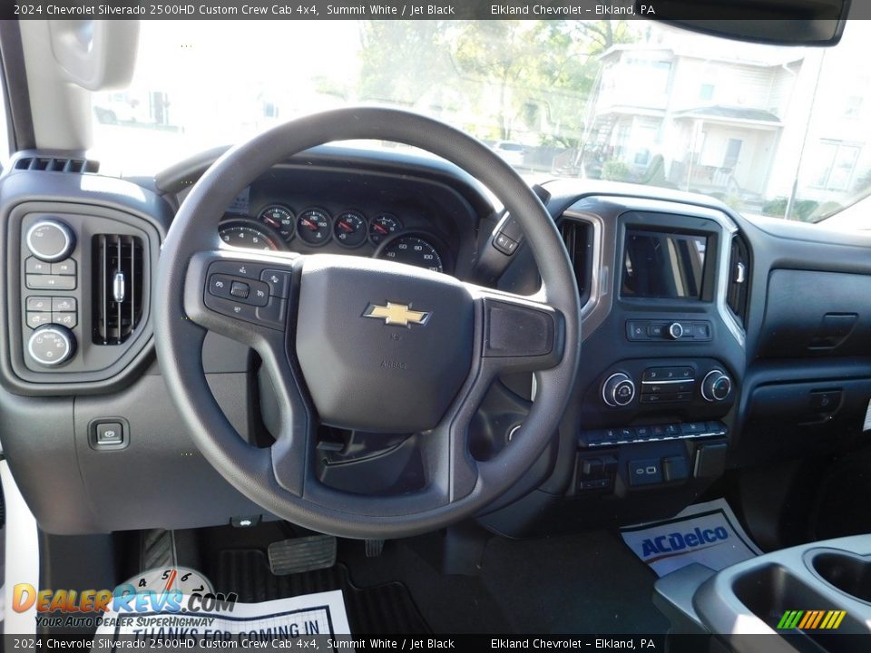 2024 Chevrolet Silverado 2500HD Custom Crew Cab 4x4 Summit White / Jet Black Photo #23