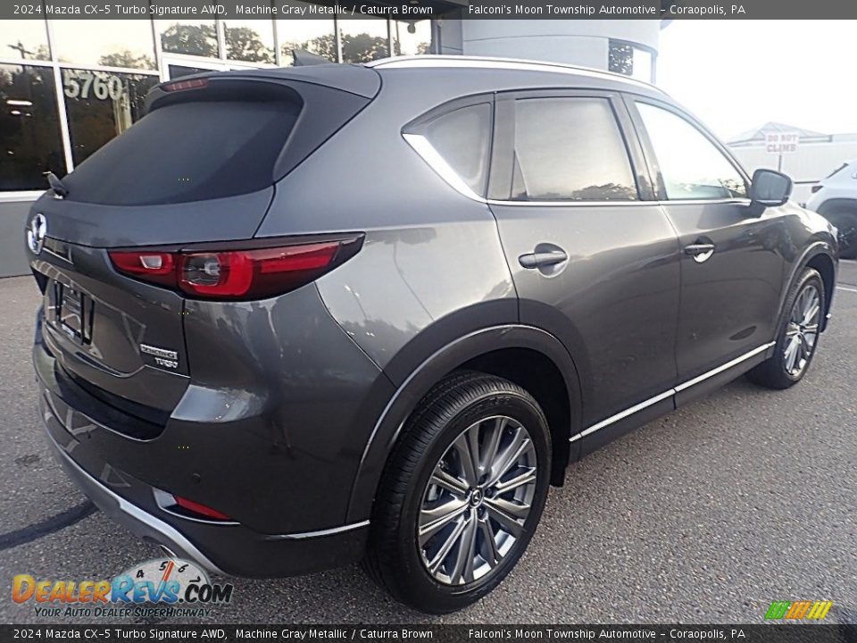 2024 Mazda CX-5 Turbo Signature AWD Machine Gray Metallic / Caturra Brown Photo #2