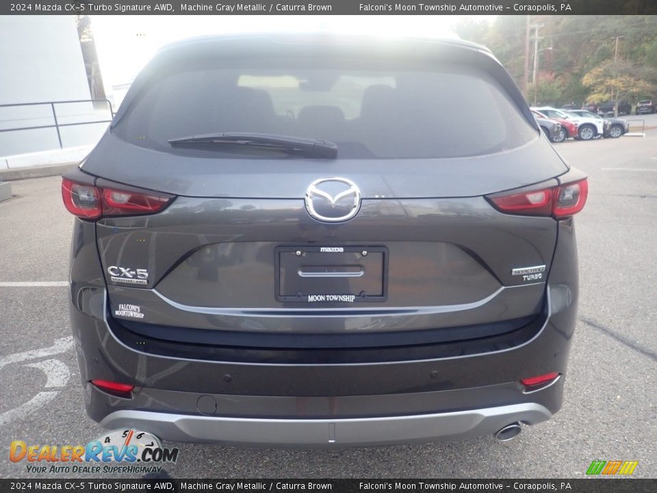 2024 Mazda CX-5 Turbo Signature AWD Machine Gray Metallic / Caturra Brown Photo #3