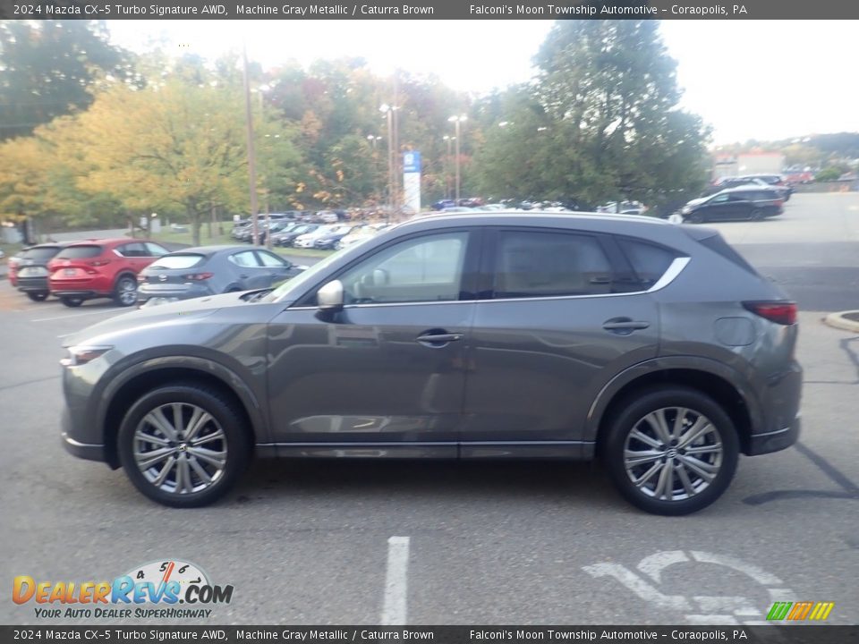 Machine Gray Metallic 2024 Mazda CX-5 Turbo Signature AWD Photo #6