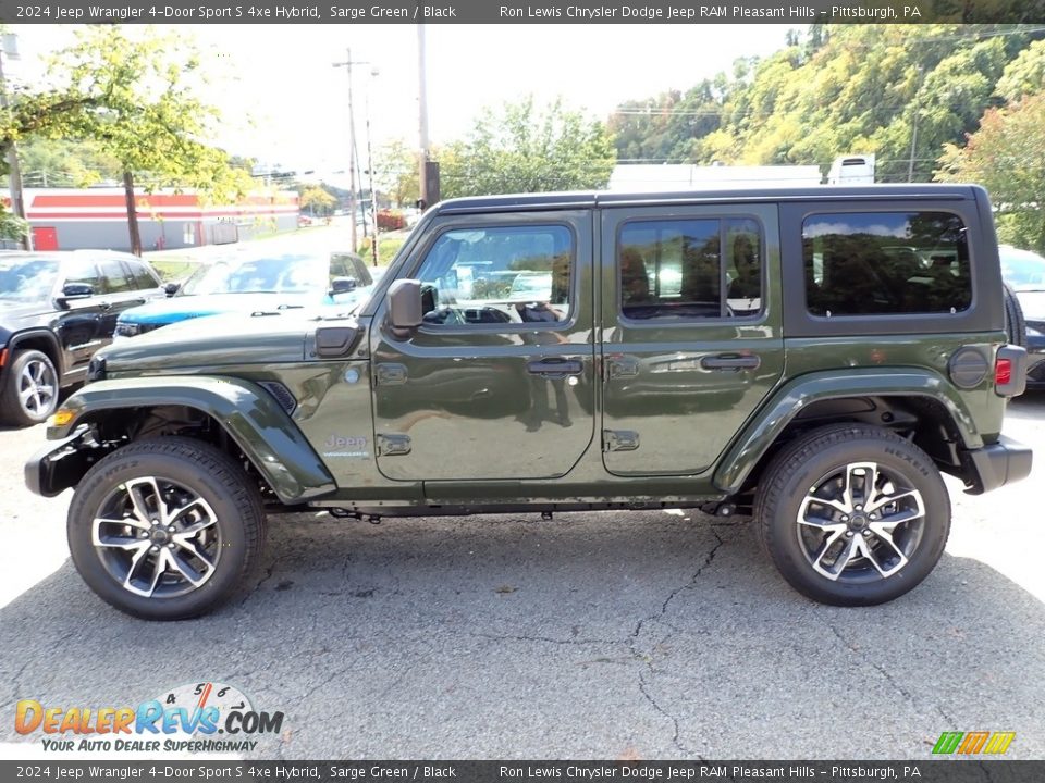 2024 Jeep Wrangler 4-Door Sport S 4xe Hybrid Sarge Green / Black Photo #2