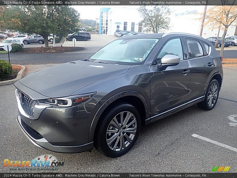 Front 3/4 View of 2024 Mazda CX-5 Turbo Signature AWD Photo #7