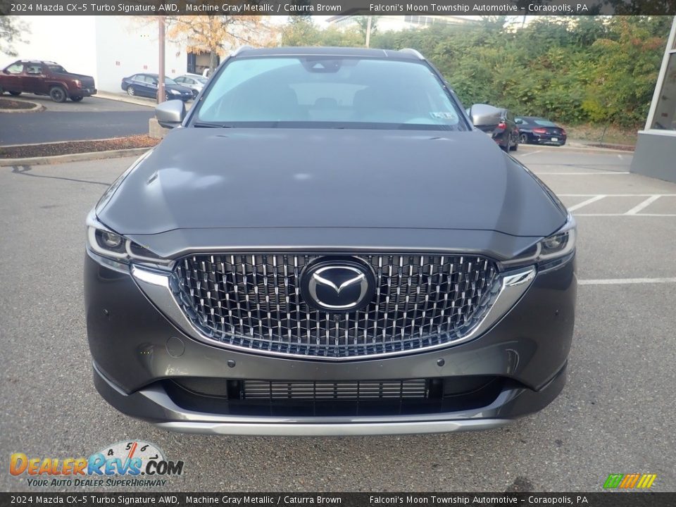 2024 Mazda CX-5 Turbo Signature AWD Machine Gray Metallic / Caturra Brown Photo #8