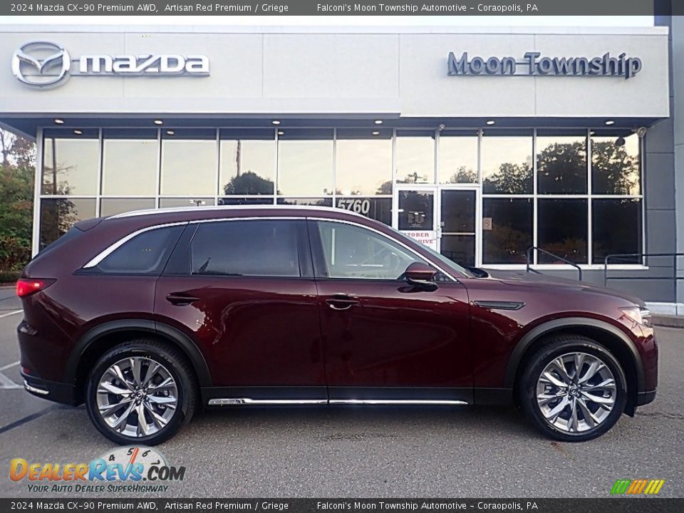 2024 Mazda CX-90 Premium AWD Artisan Red Premium / Griege Photo #1