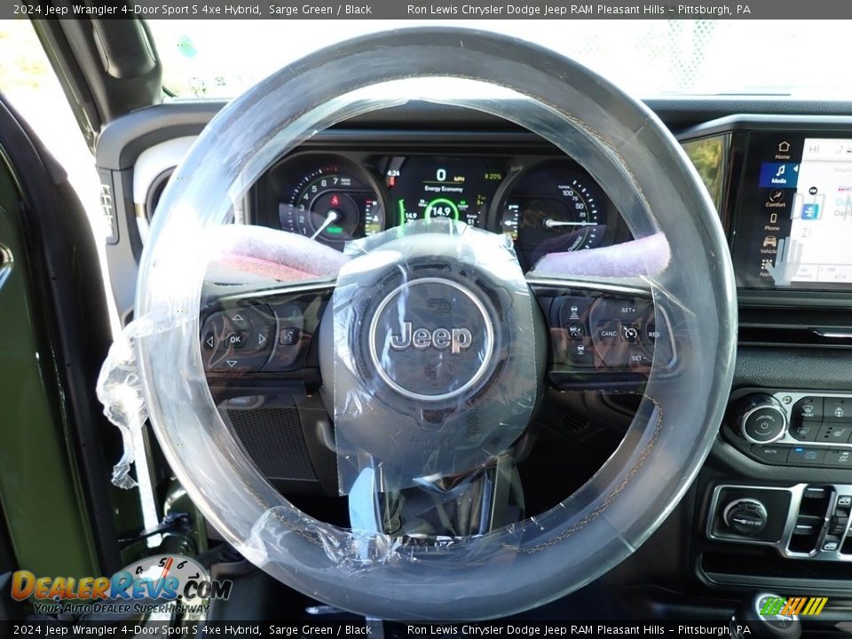 2024 Jeep Wrangler 4-Door Sport S 4xe Hybrid Sarge Green / Black Photo #17