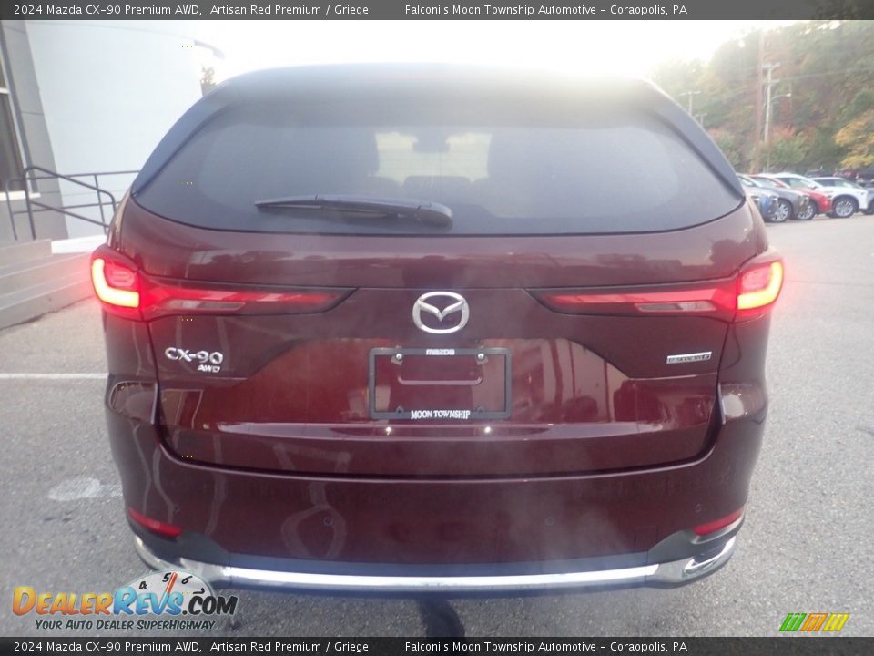 2024 Mazda CX-90 Premium AWD Artisan Red Premium / Griege Photo #3