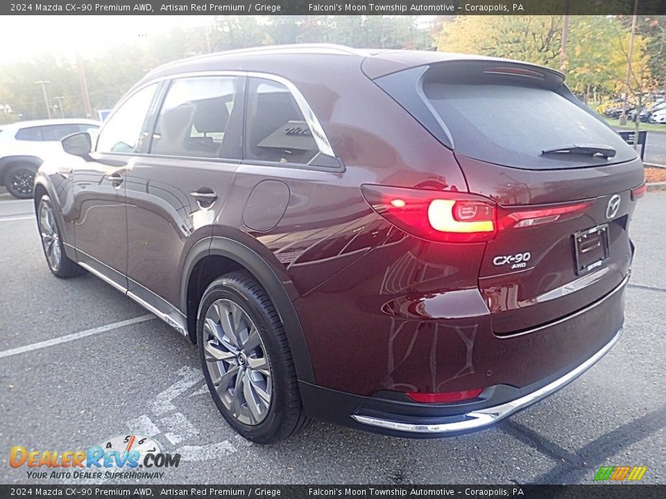 2024 Mazda CX-90 Premium AWD Artisan Red Premium / Griege Photo #5