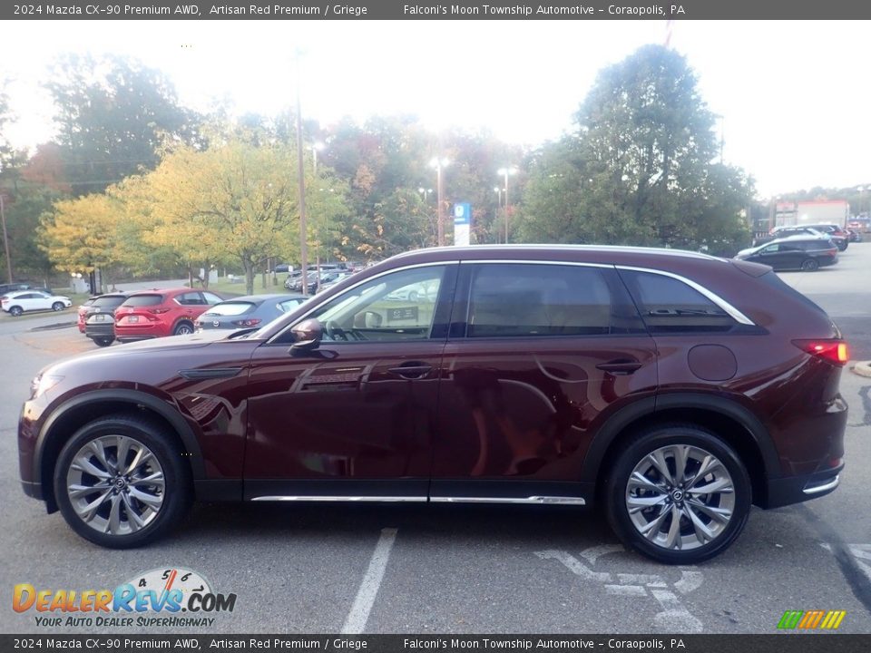 Artisan Red Premium 2024 Mazda CX-90 Premium AWD Photo #6