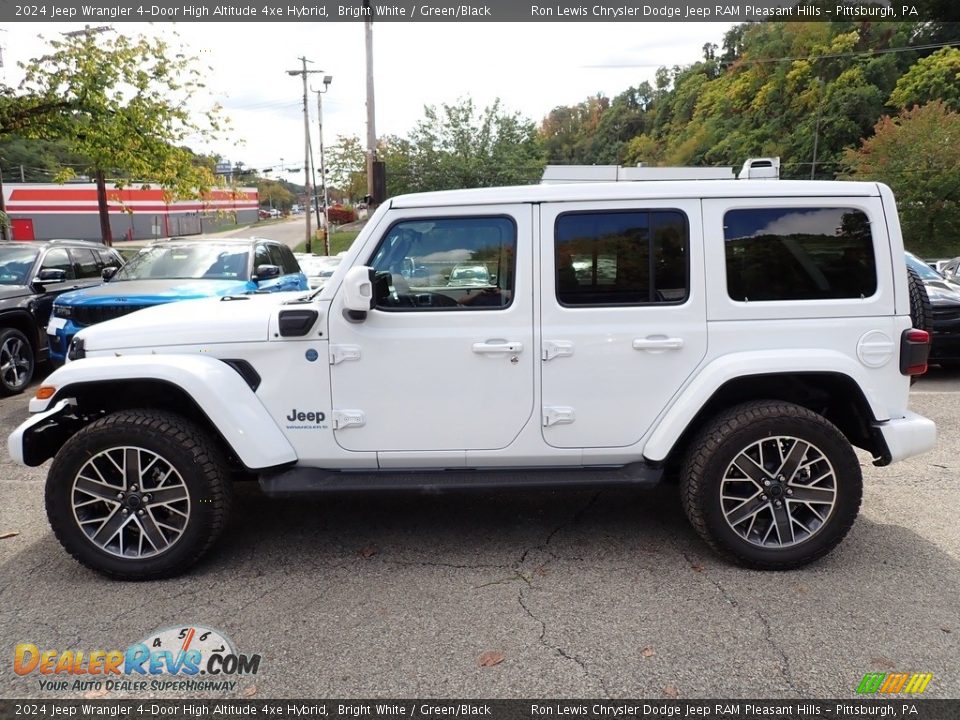 Bright White 2024 Jeep Wrangler 4-Door High Altitude 4xe Hybrid Photo #2