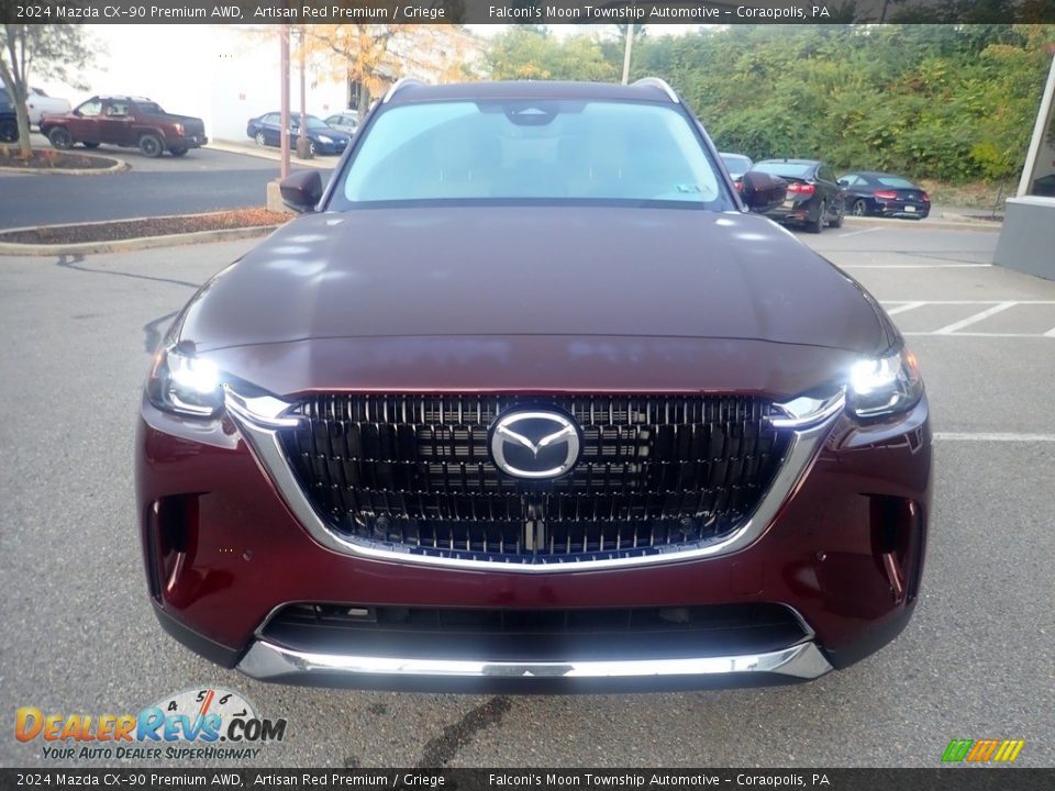 2024 Mazda CX-90 Premium AWD Artisan Red Premium / Griege Photo #8