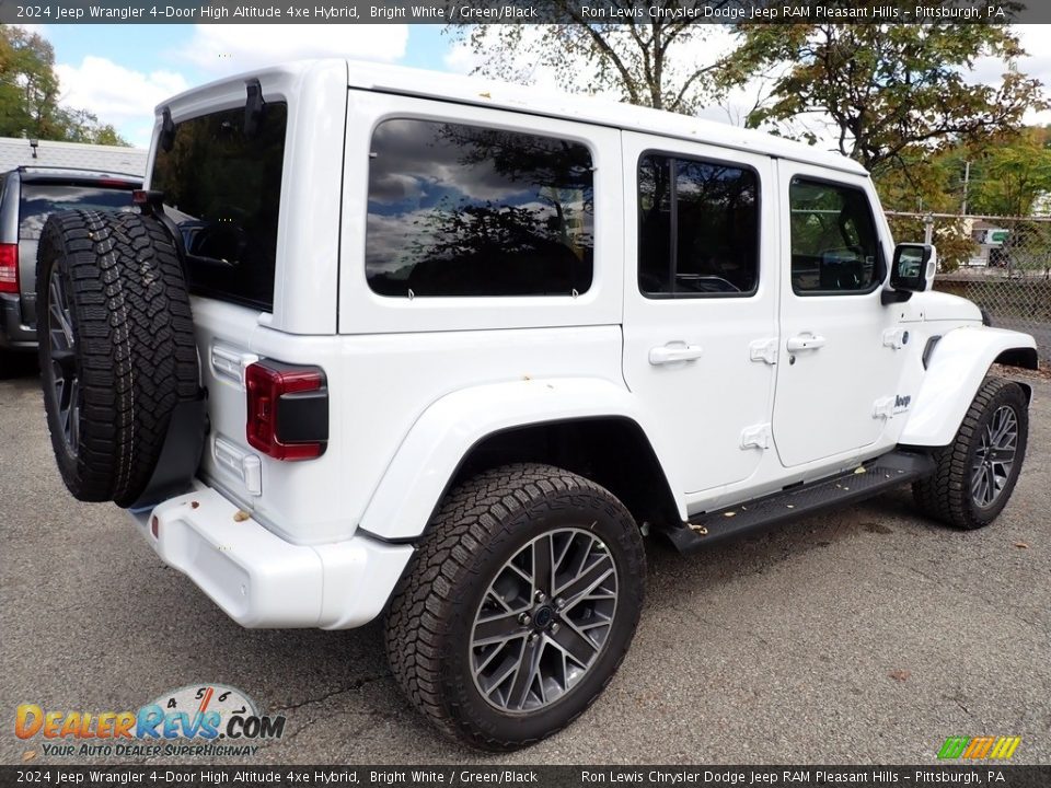 Bright White 2024 Jeep Wrangler 4-Door High Altitude 4xe Hybrid Photo #6