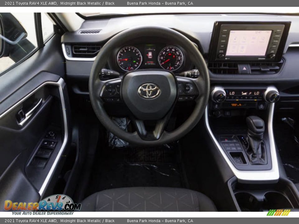 2021 Toyota RAV4 XLE AWD Midnight Black Metallic / Black Photo #5