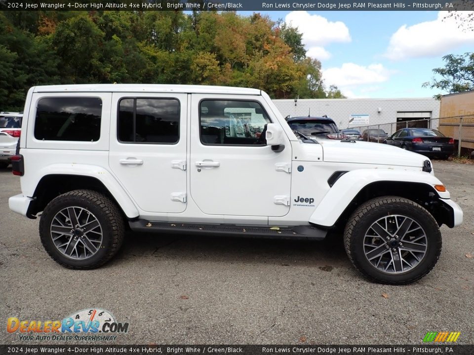 Bright White 2024 Jeep Wrangler 4-Door High Altitude 4xe Hybrid Photo #7