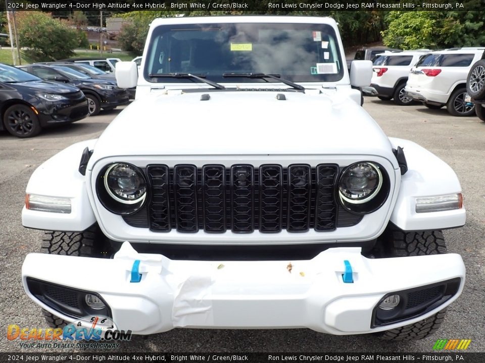 Bright White 2024 Jeep Wrangler 4-Door High Altitude 4xe Hybrid Photo #9