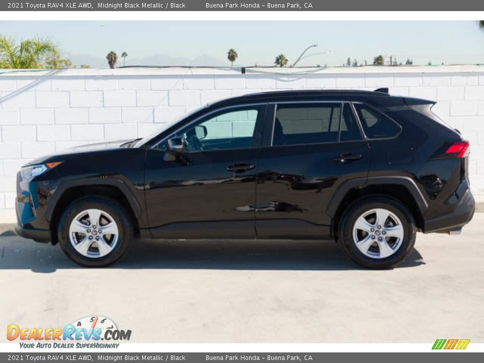 Midnight Black Metallic 2021 Toyota RAV4 XLE AWD Photo #8