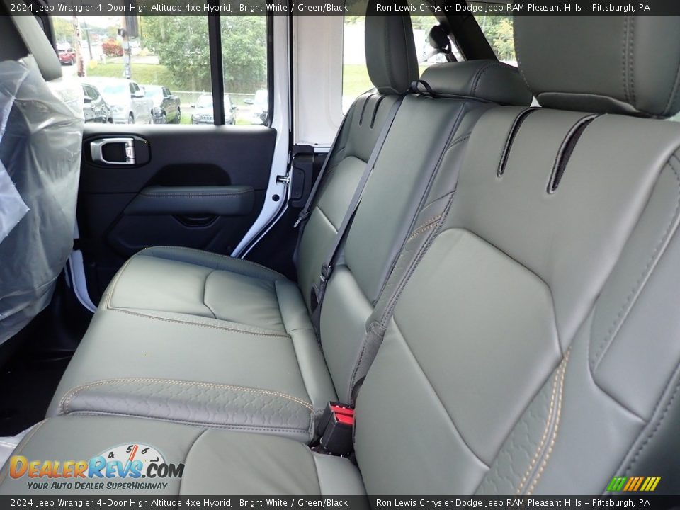Rear Seat of 2024 Jeep Wrangler 4-Door High Altitude 4xe Hybrid Photo #12
