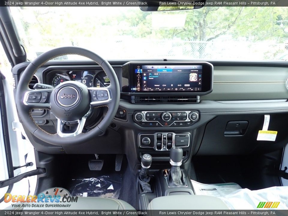 Dashboard of 2024 Jeep Wrangler 4-Door High Altitude 4xe Hybrid Photo #13