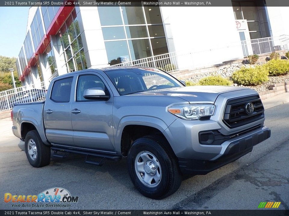 2021 Toyota Tacoma SR5 Double Cab 4x4 Silver Sky Metallic / Cement Photo #1