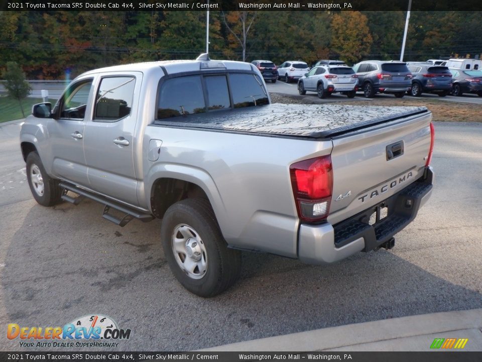 2021 Toyota Tacoma SR5 Double Cab 4x4 Silver Sky Metallic / Cement Photo #9