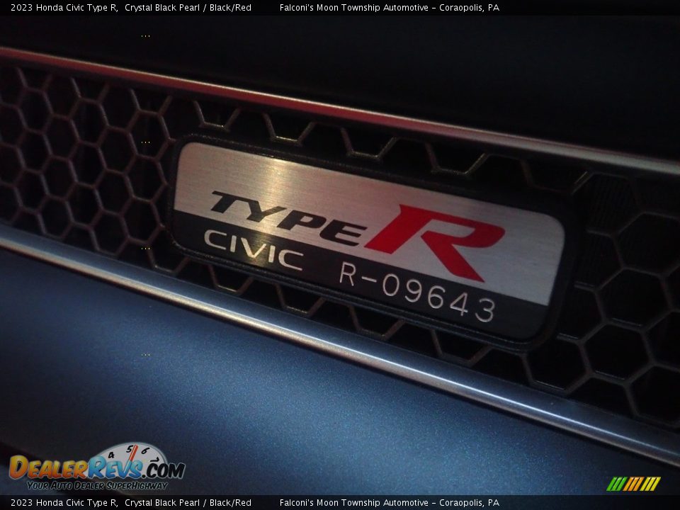 2023 Honda Civic Type R Crystal Black Pearl / Black/Red Photo #16